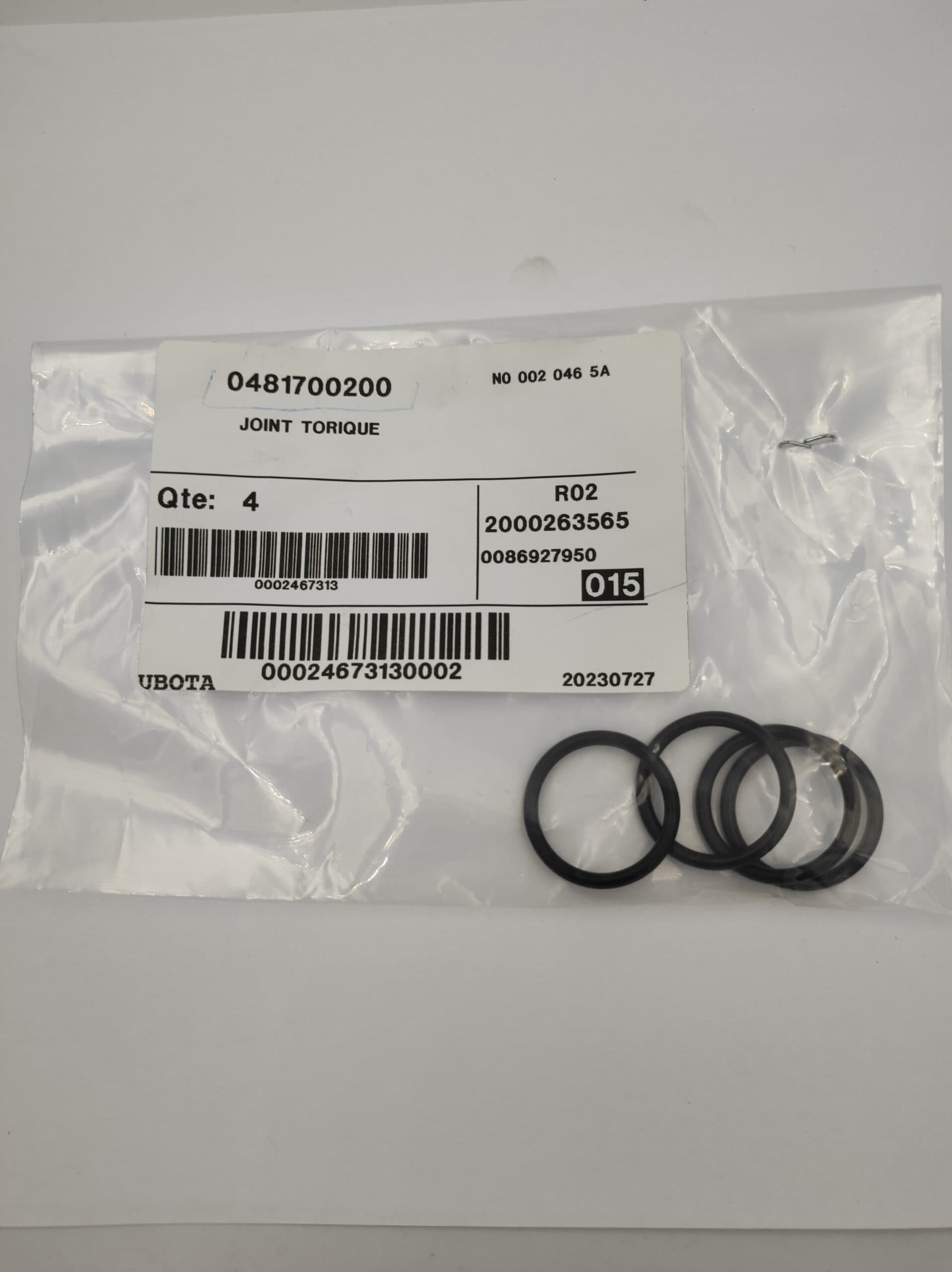 Oring joystick Kubota