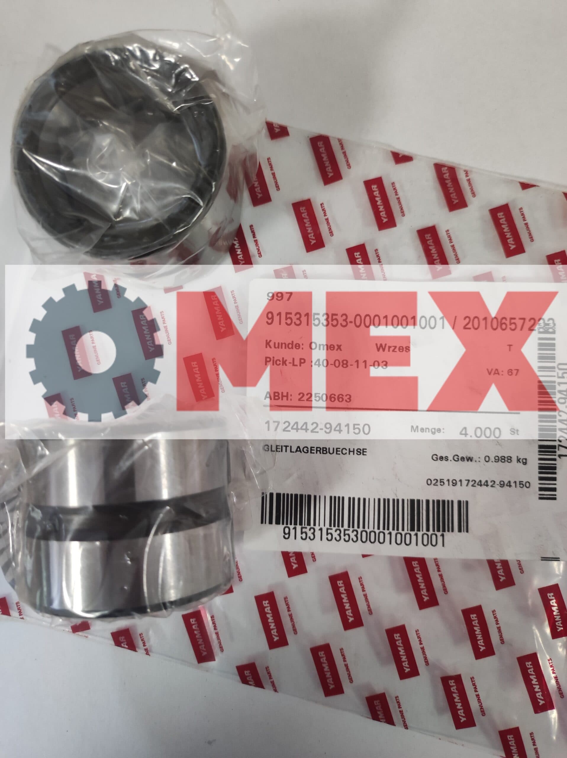 Tuleja 50x38x40 Yanmar SV26