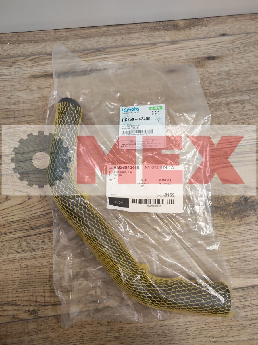 Rura tłumika Kubota KX027-4