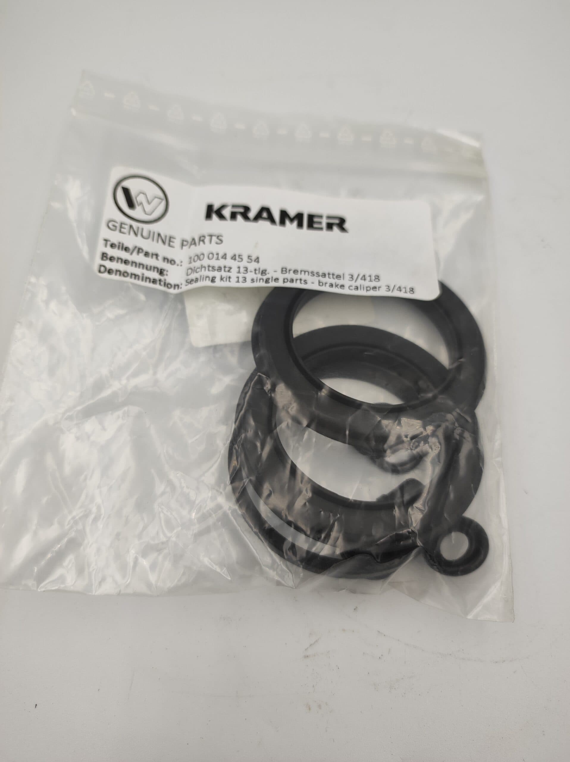 Uszczelnienia zacisku hamulcowego Kramer 418