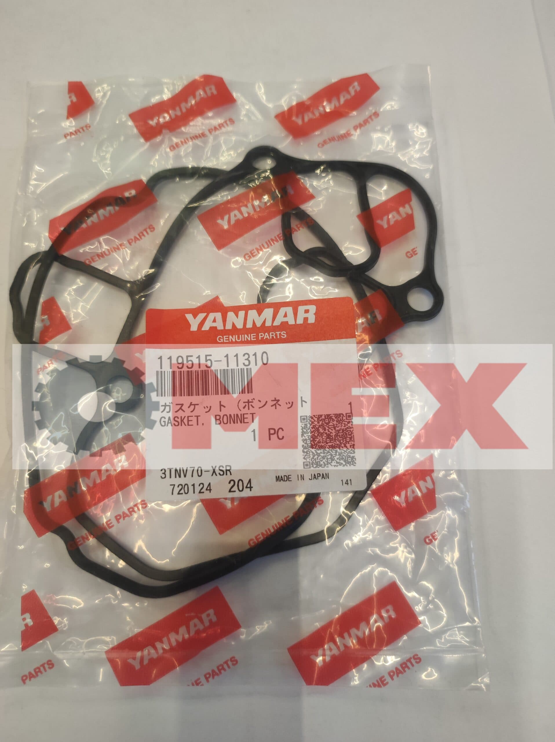 Uszczelka pod pokrywę zaworów Yanmar 3TNV70-VBVA2