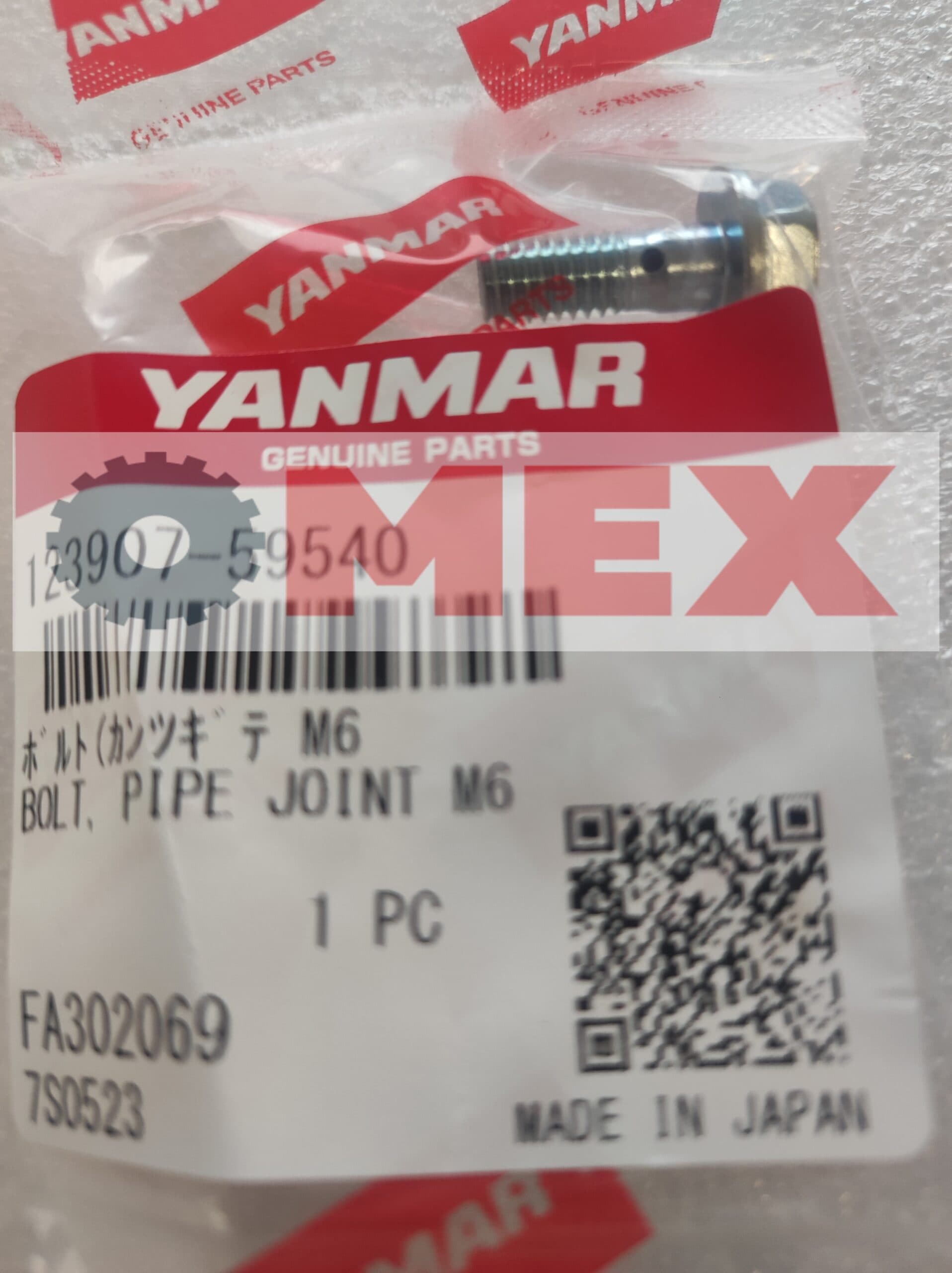 Śruba przewodów powrotu paliwa Yanmar 4TNV98-ZPTX