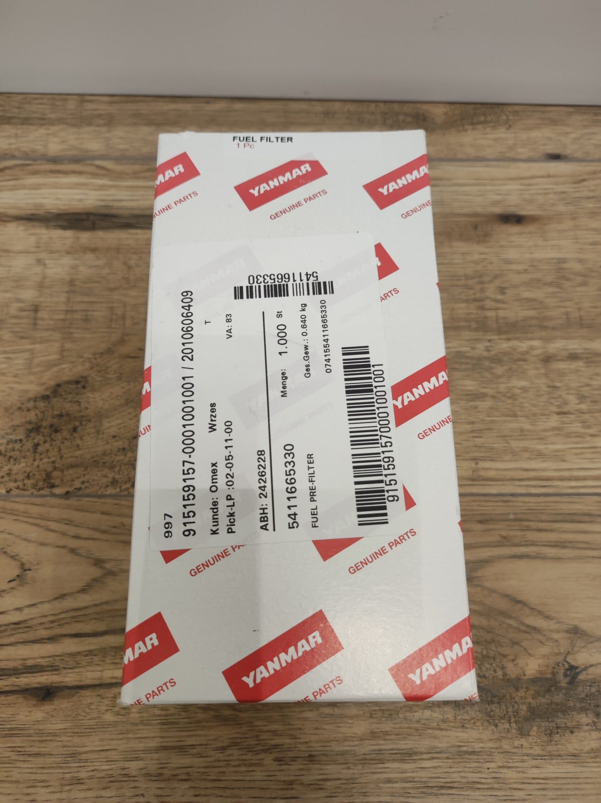 Filtr paliwa wstępny Yanmar B95W