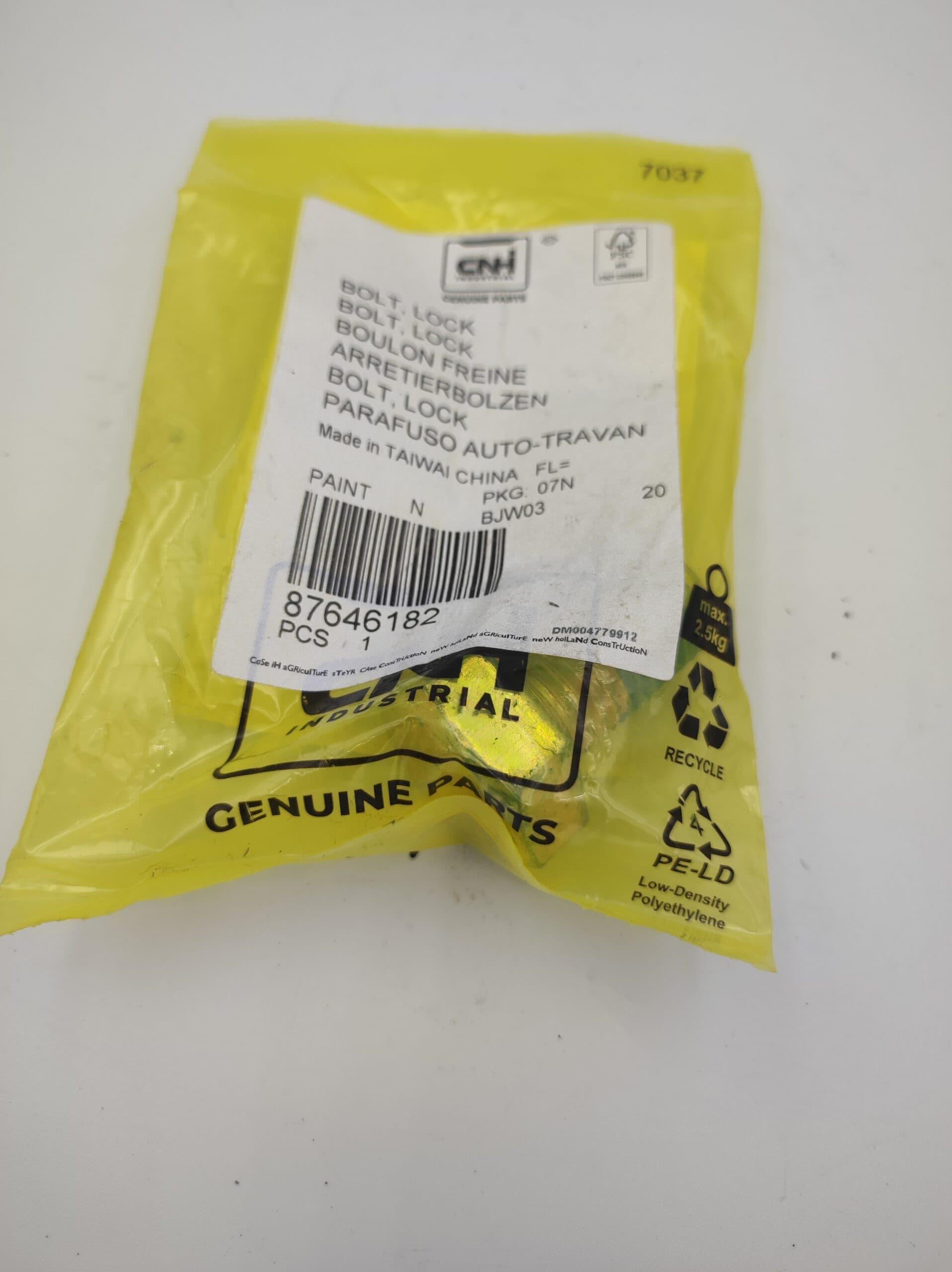 Śruba samohamowna Case 580ST