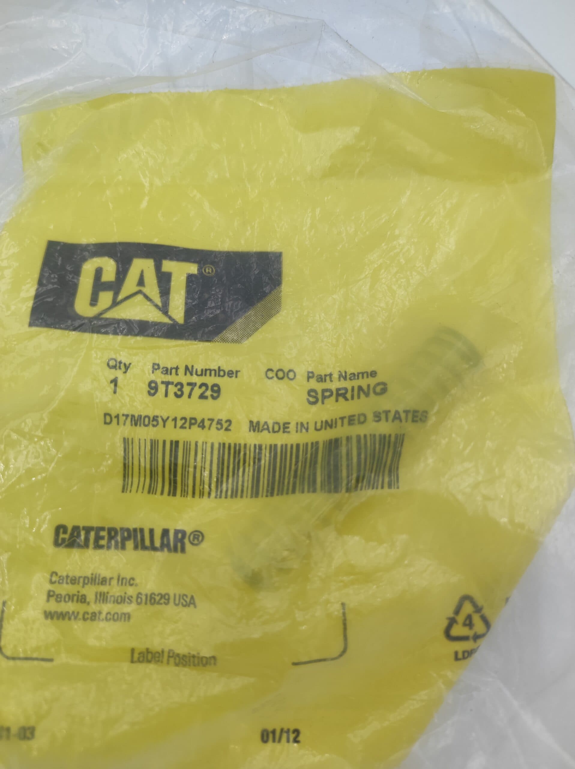 Sprężyna sekcji CAT