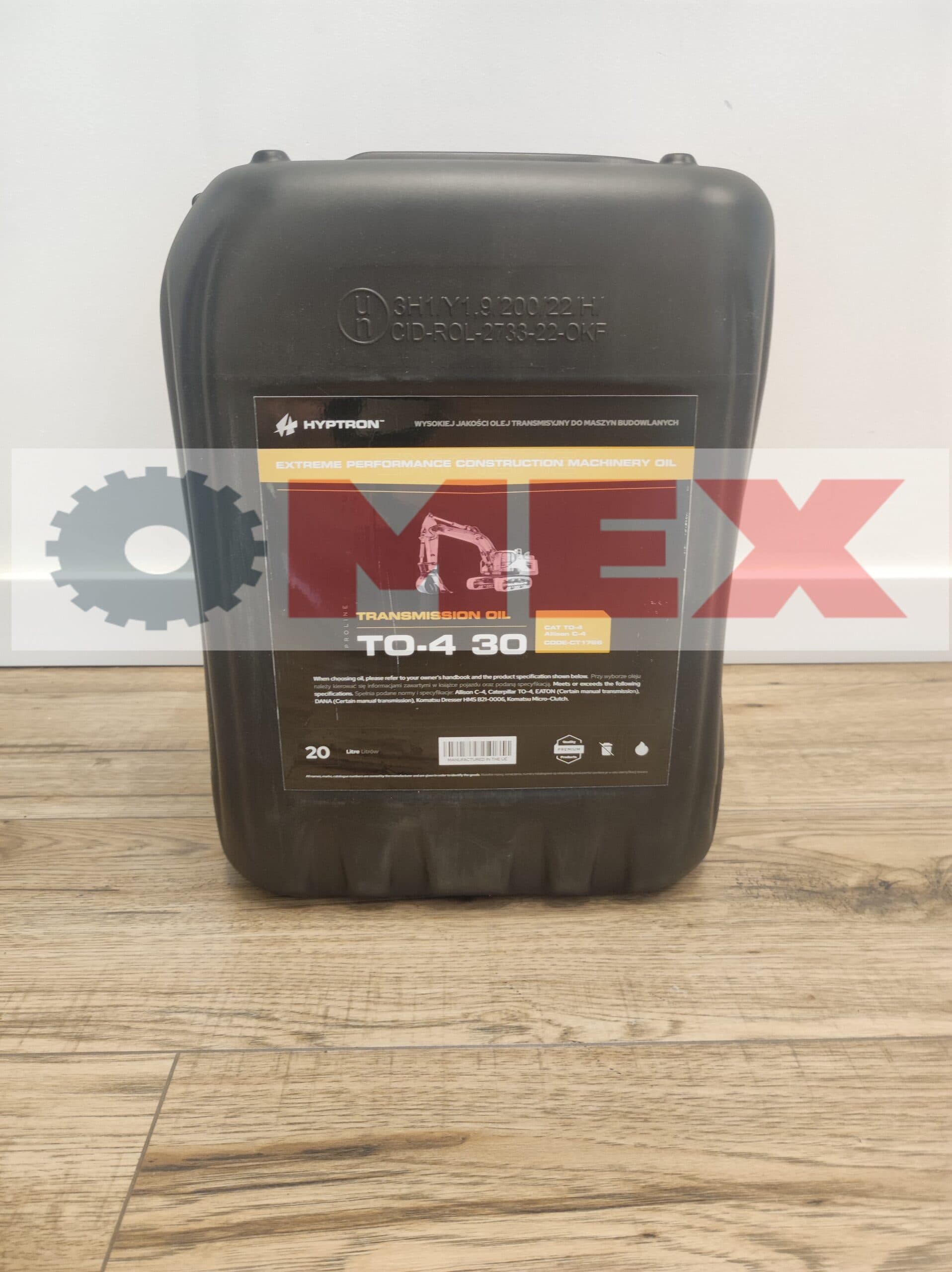 Olej skrzyni biegów 20L do CAT 432F2