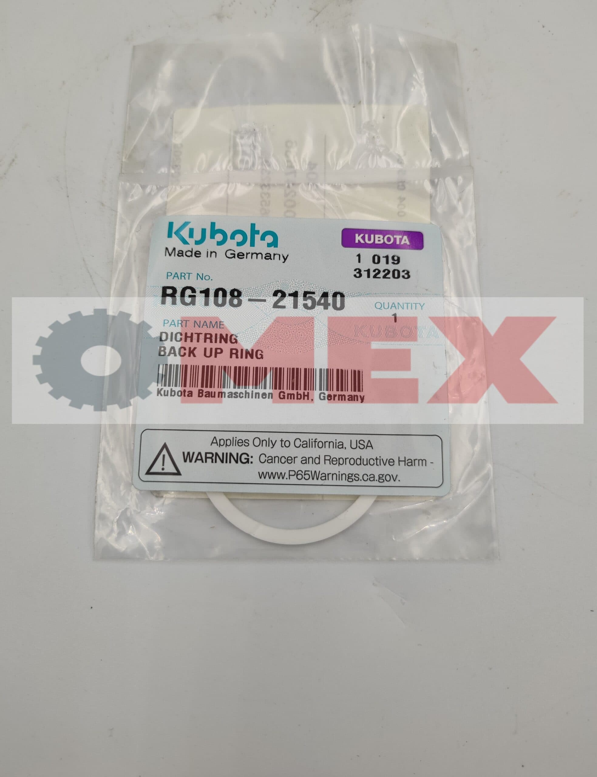 Zabezpieczenie napinacza gąsienicy Kubota KX018-4