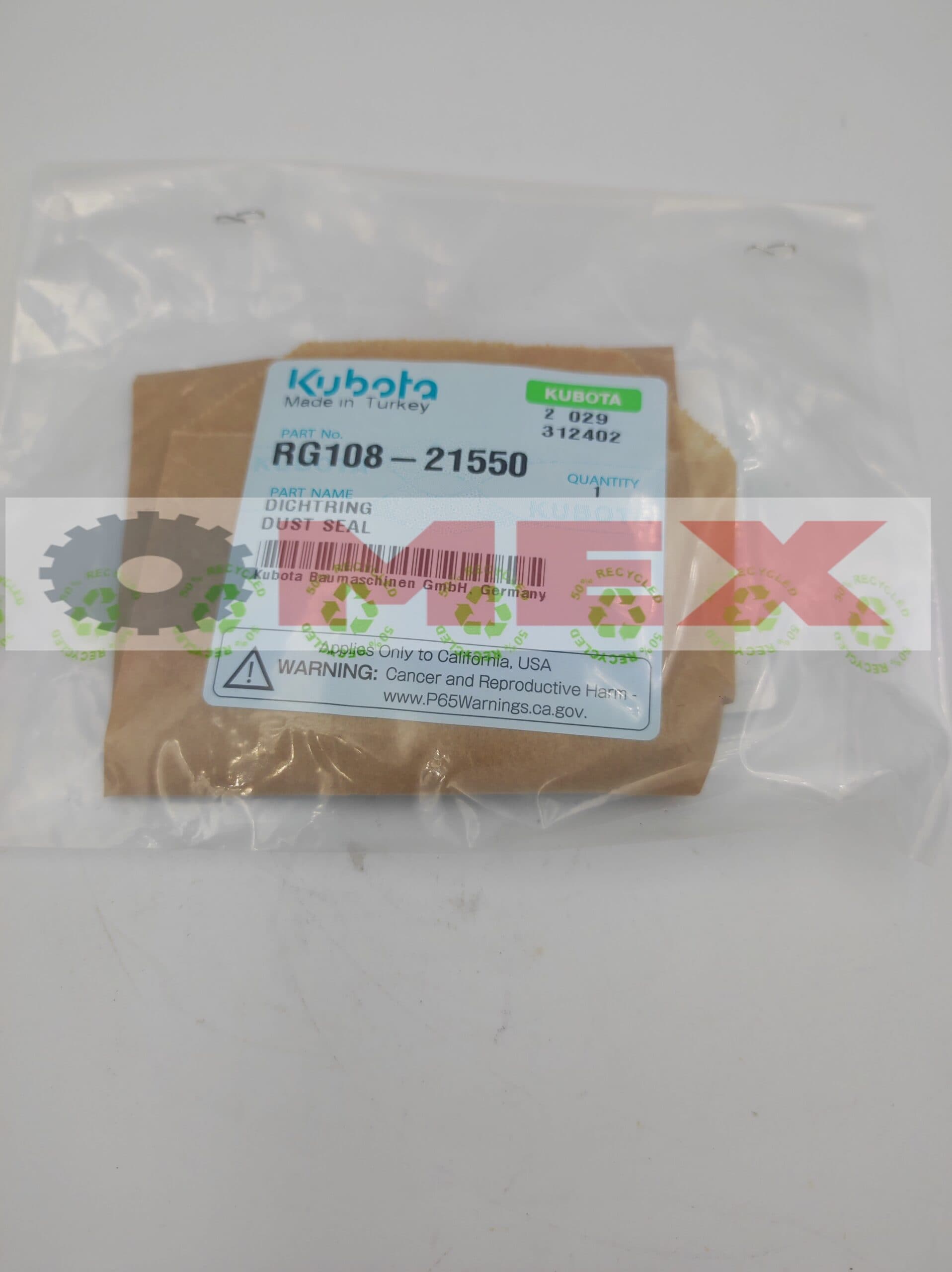 Uszczelnienie napinacza gąsienicy Kubota KX018-4