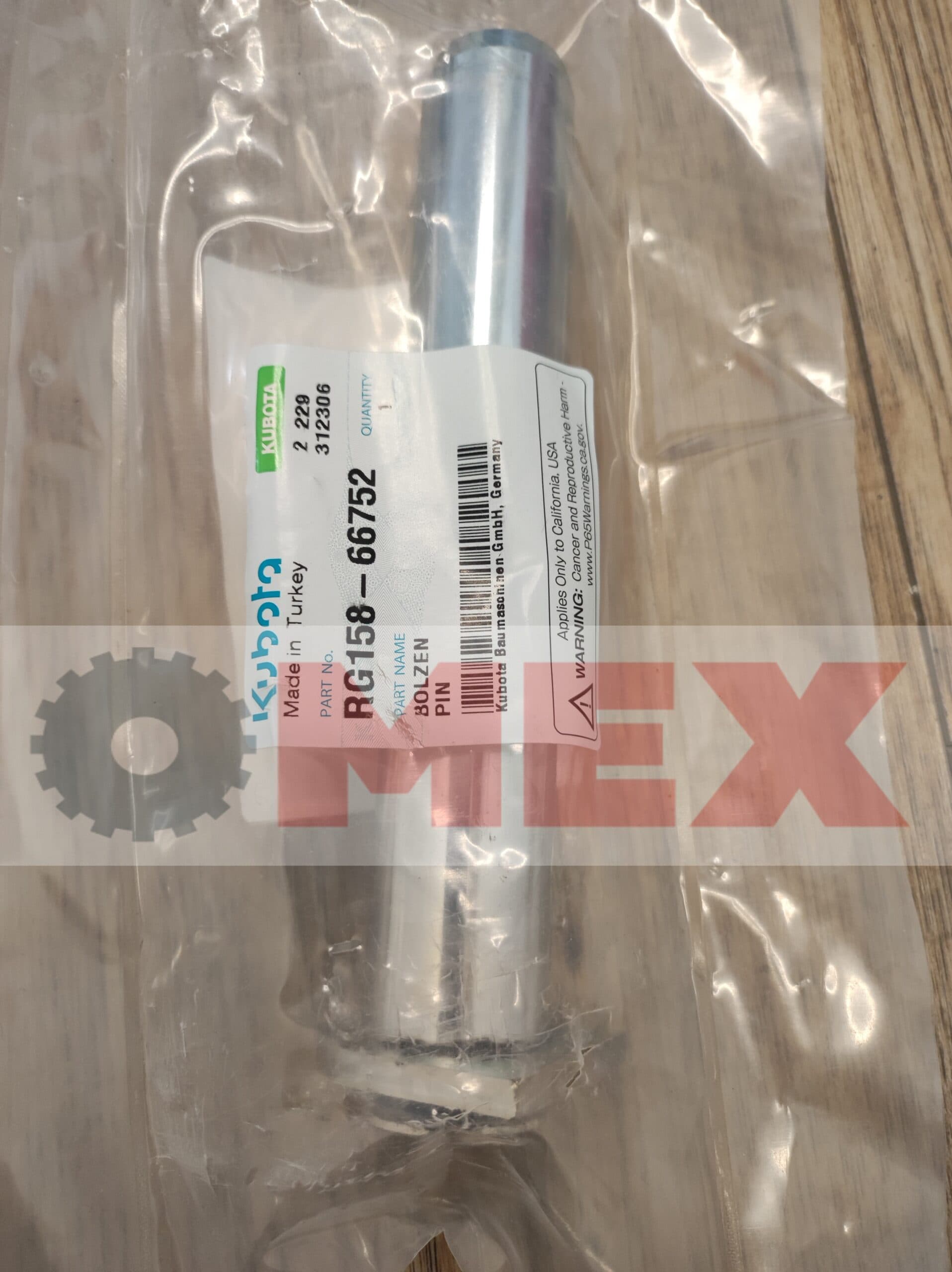 Sworzeń łącznika łyżki Kubota KX018-4