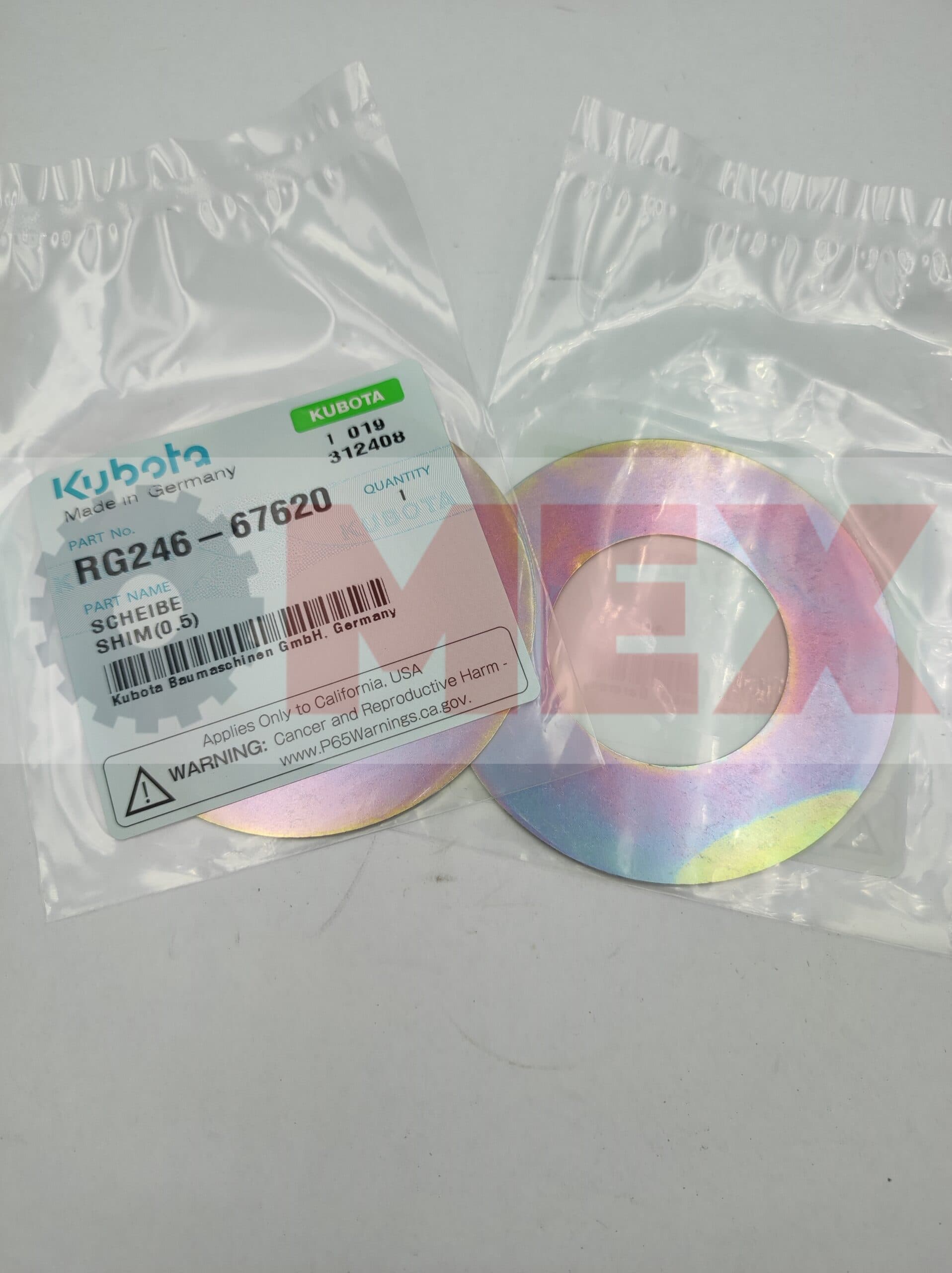 0.5 mm Kubota KX71 spacer