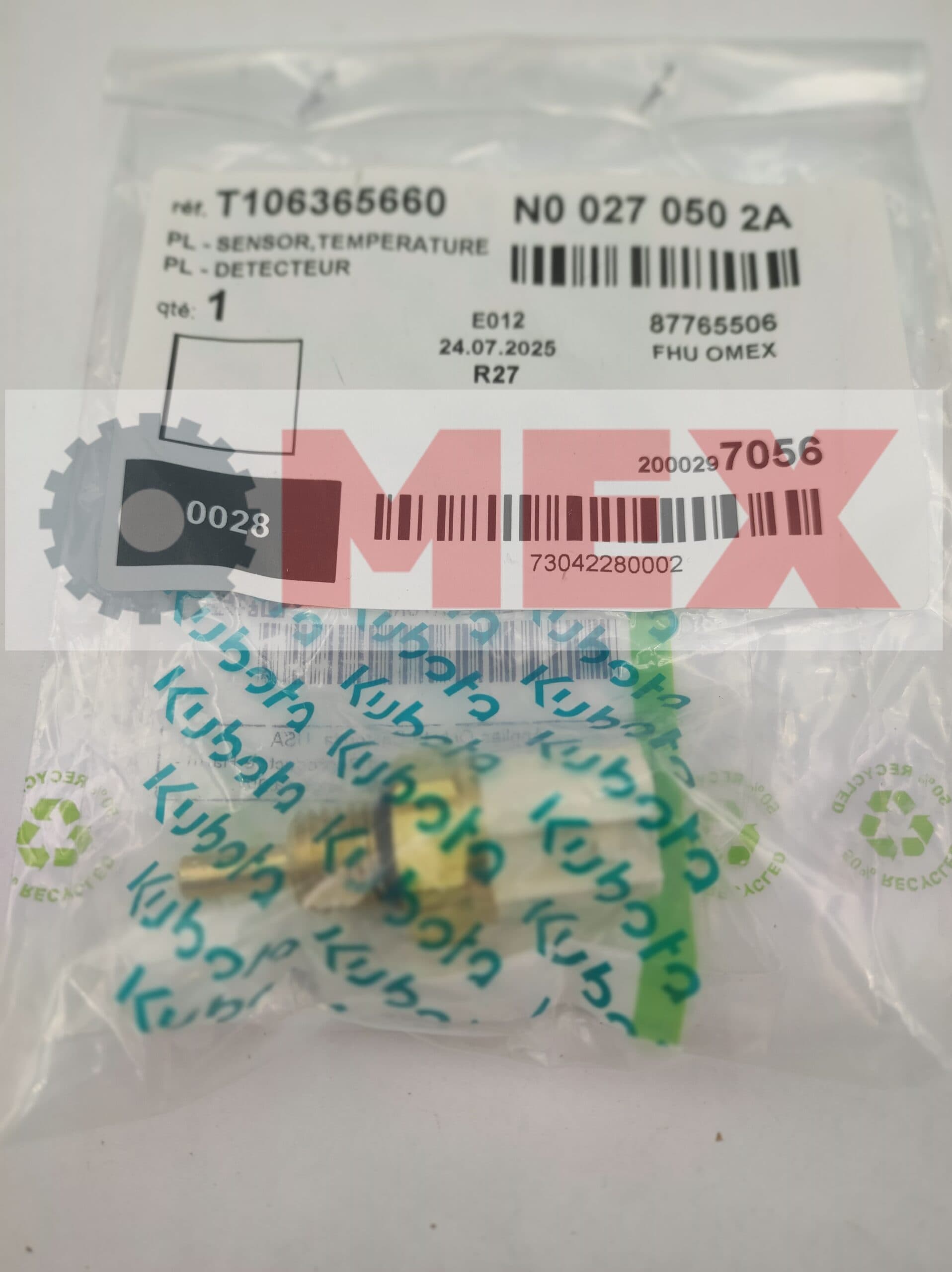 Czujnik temperatury do Kubota KX61-3