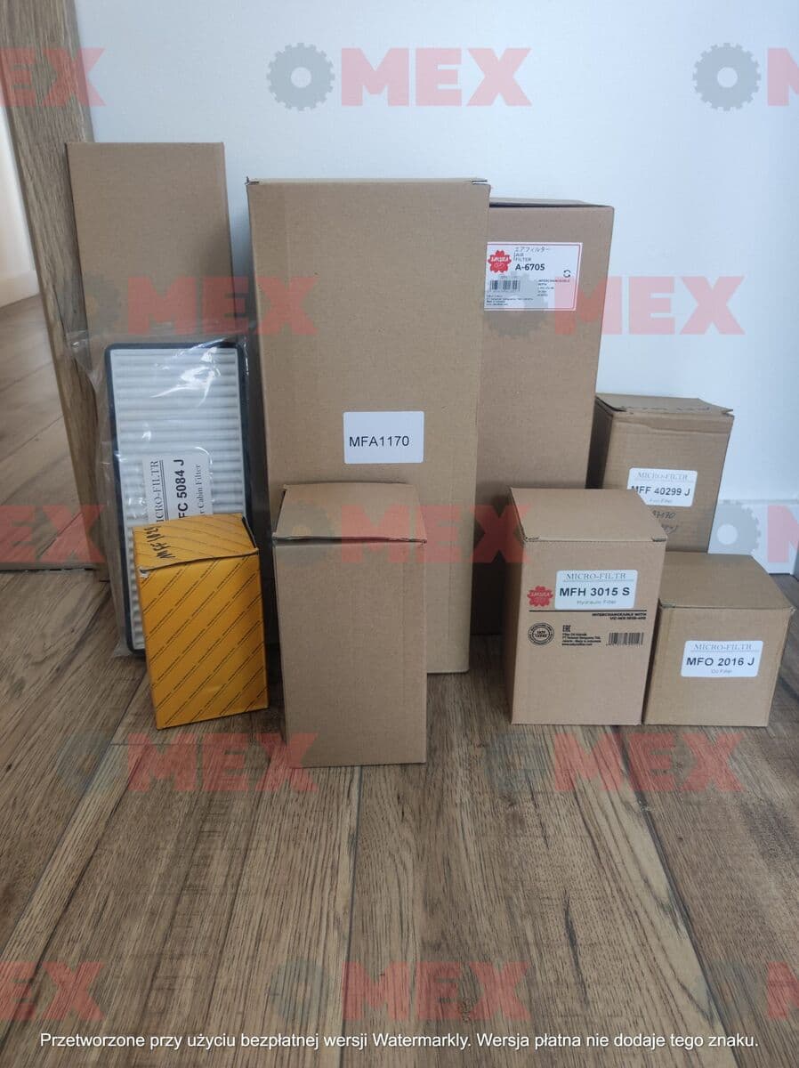 Zestaw filtrów na maszynę JCB 531-70