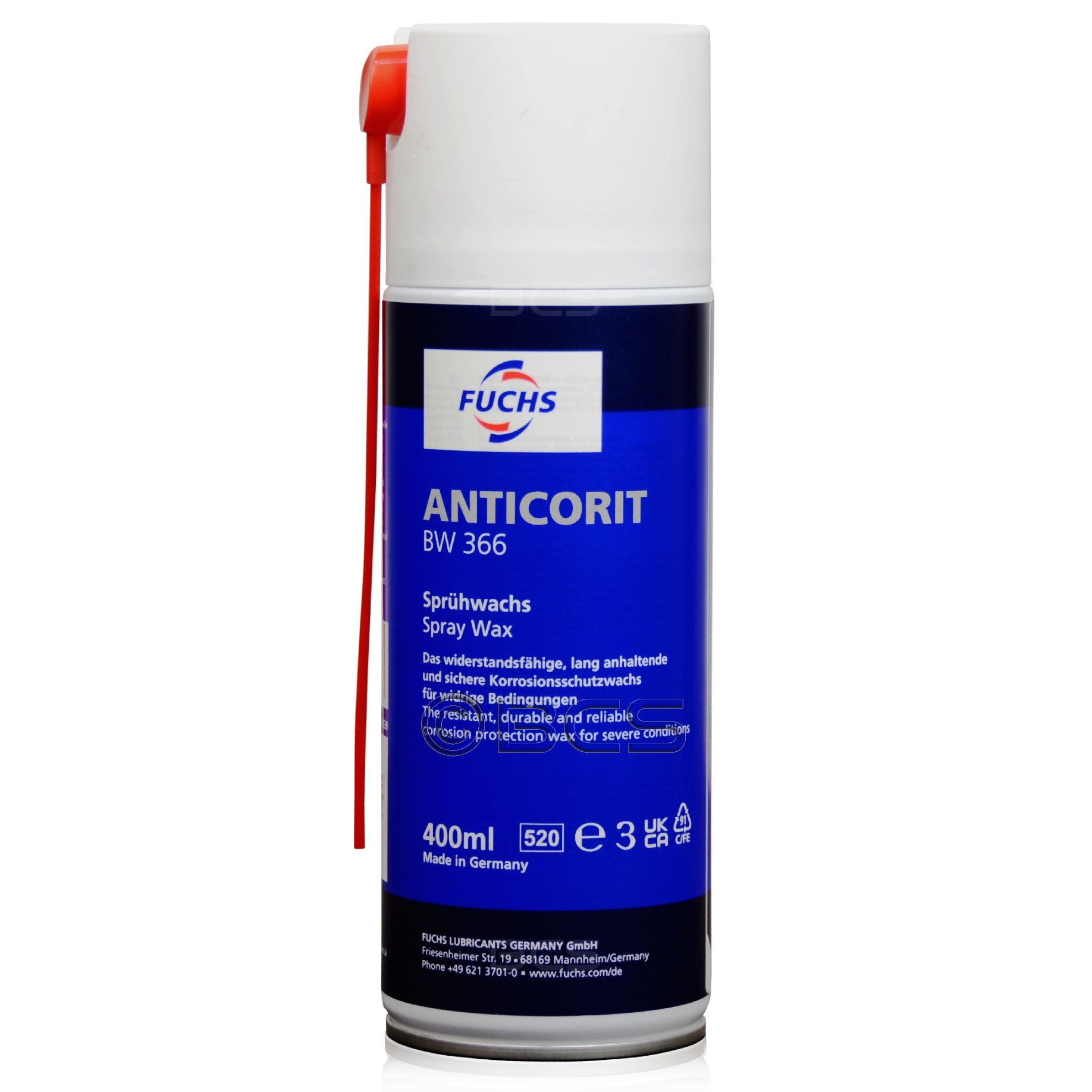 1 sztuka FUCHS ANTICORIT BW 366 SPRAY - woskowy środek antykorozyjny - 400 ml