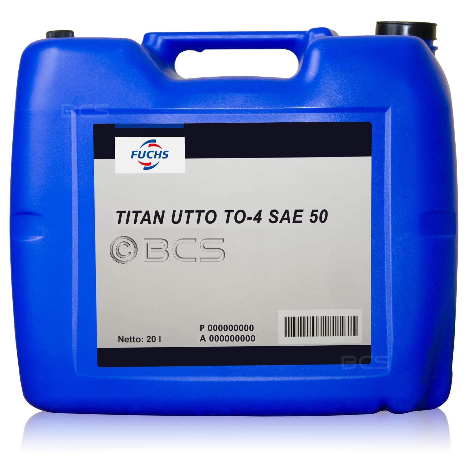 20 litrów FUCHS TITAN UTTO TO-4 SAE 50 - olej wielofunkcyjny przekładniowo-hydrauliczny