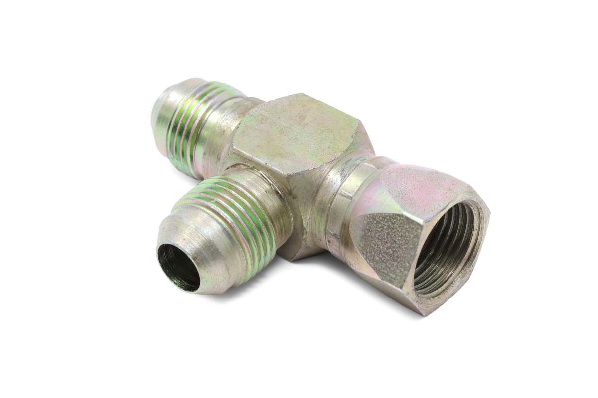 Trójnik,.50 OD x.750 THD Hydrauliczny Obrotowy Przewód, 13K6