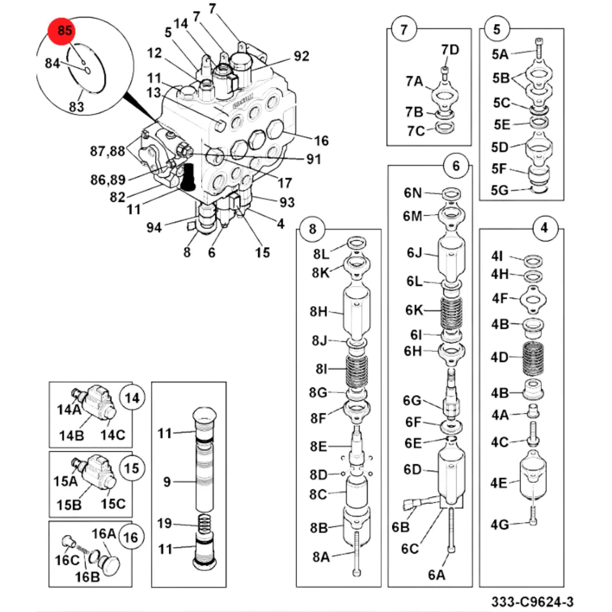 JCB - Oring Koparka Ładowarka Części Zamienne 25/220383 Oryginał