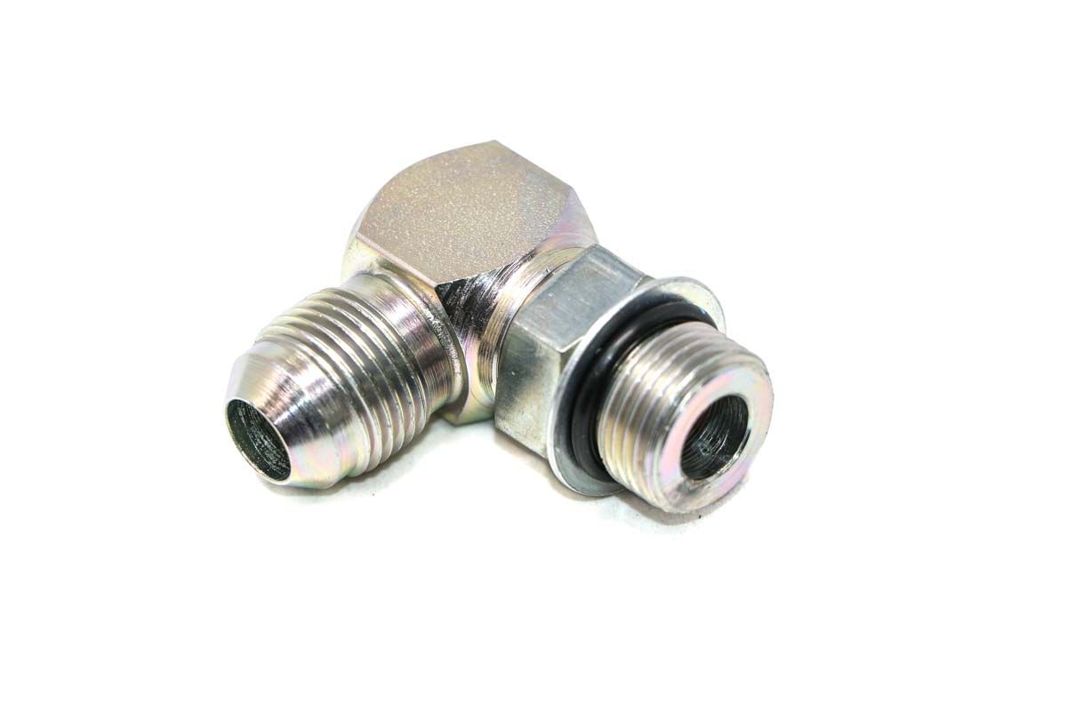 Kolanko, 0,5 cala OD 0,750-16 gwint prosty, 90° hydrauliczne, 17K6