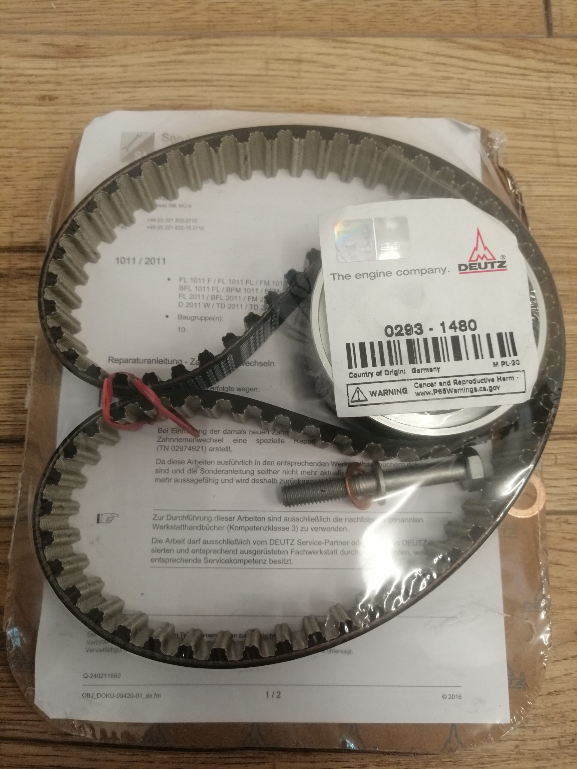 Zestaw rozrządu Deutz BF4M Kramer 850