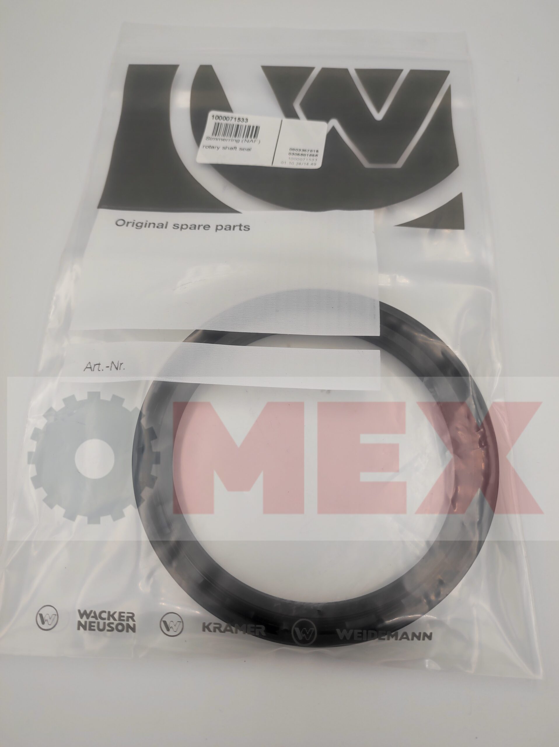 Right front steering shaft seal Wacker Neuson 6503