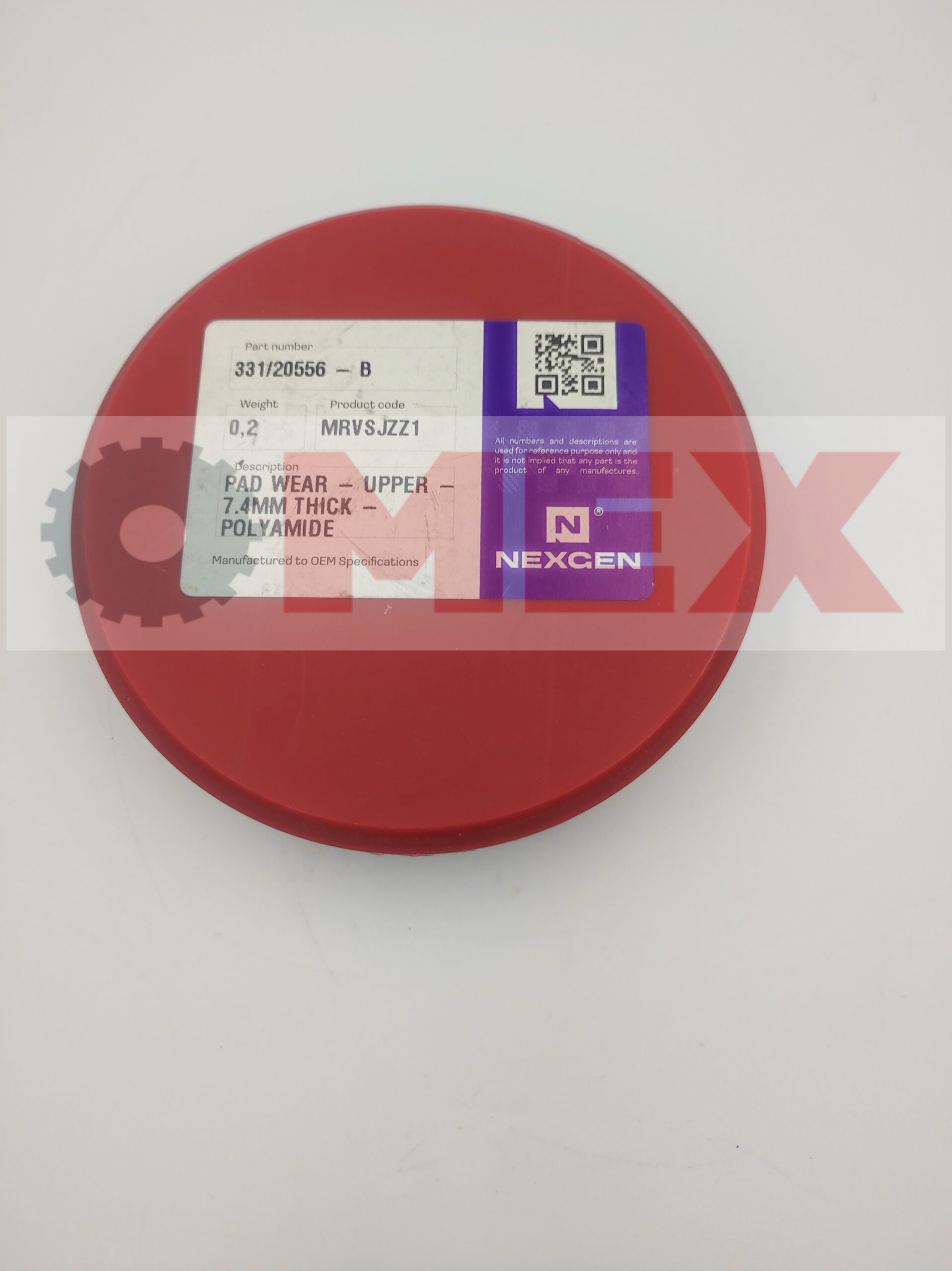 Ślizg wewnętrzny górny 7mm JCB 3CX