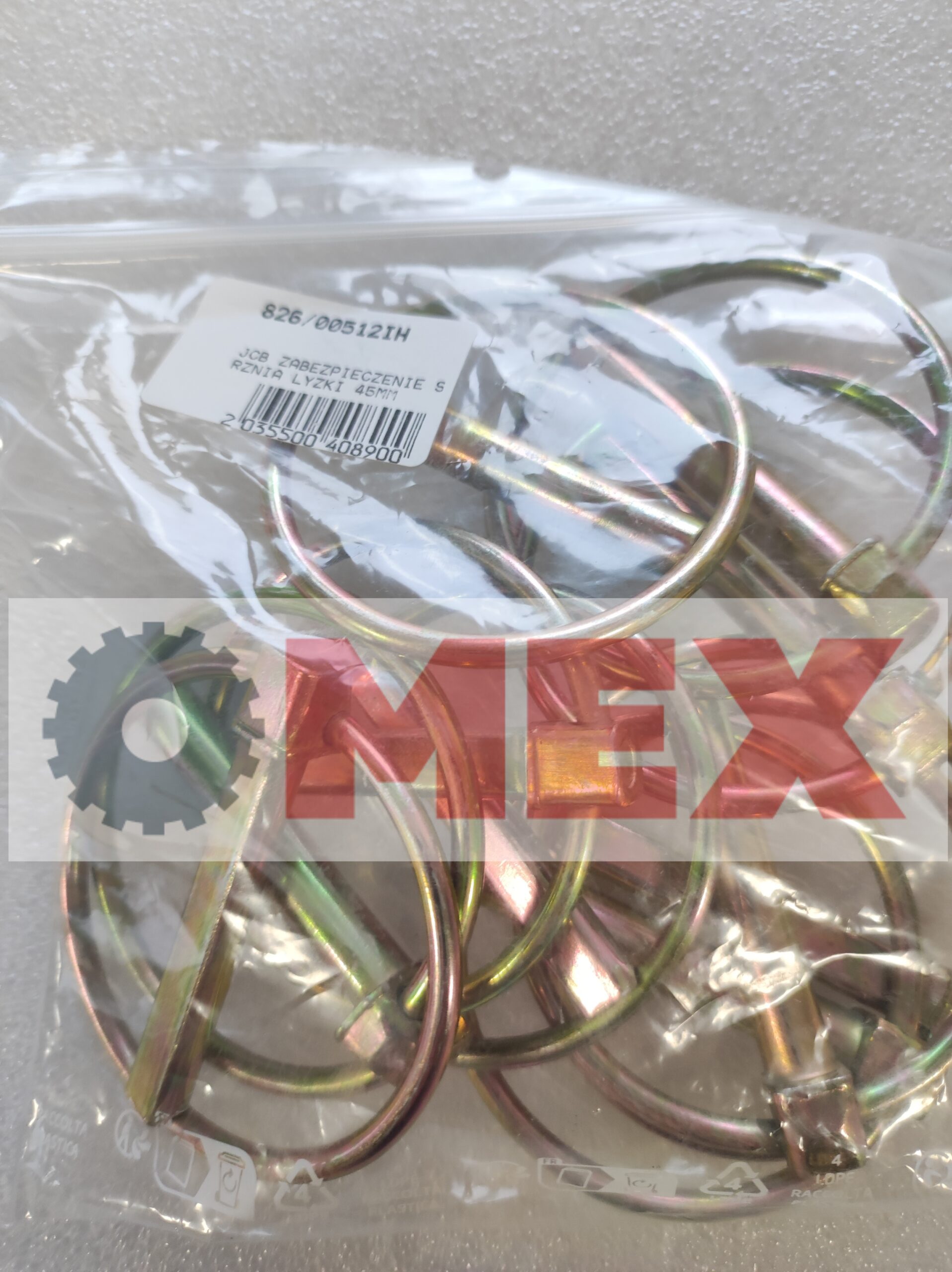 Zabezpieczenie sworznia łyżki JCB 3CX