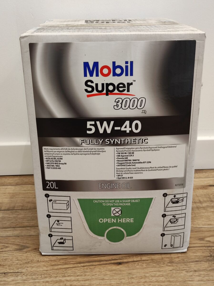 Mobil Super 3000 X1 5W-40 20L engine oil